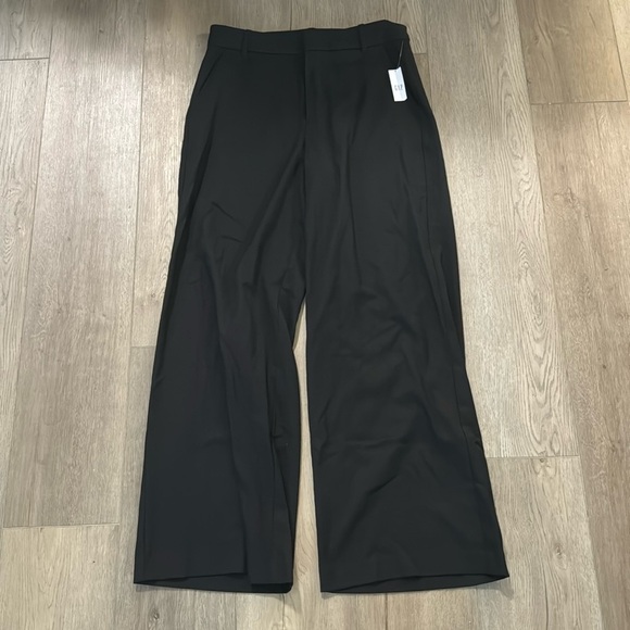 NWT! GAP Black Twill Wide-Leg Trousers - Multiple🔹 - Picture 3 of 8